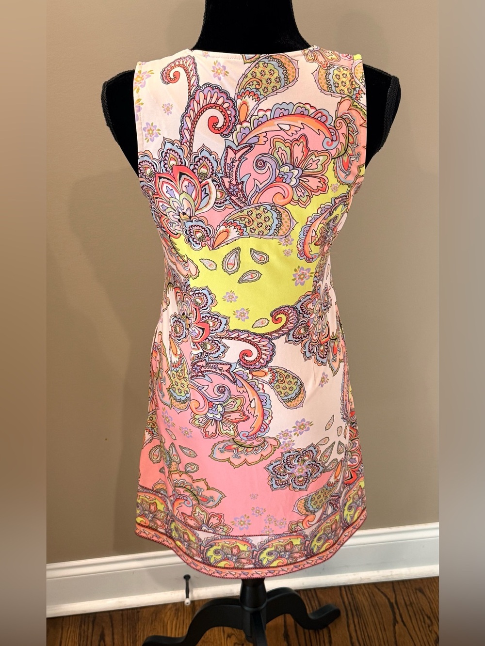Women’s HALE BOB Sleeveless Jersey paisley dress- Size Small - Picture 4 of 6